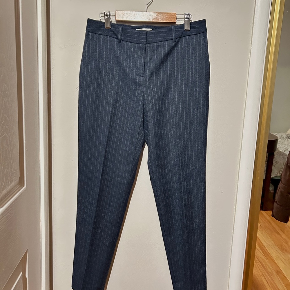 Tahari Navy Pinstripe pants